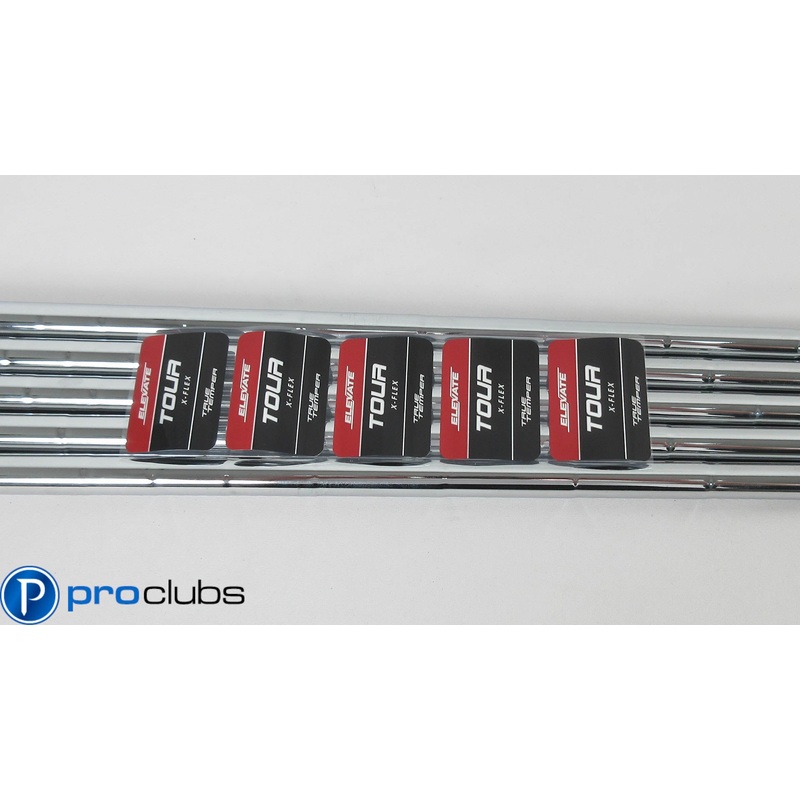 NEW TRUE TEMPER ELEVATE TOUR X-FLEX STEEL IRON SHAFTS 6-PW .355 (416822)