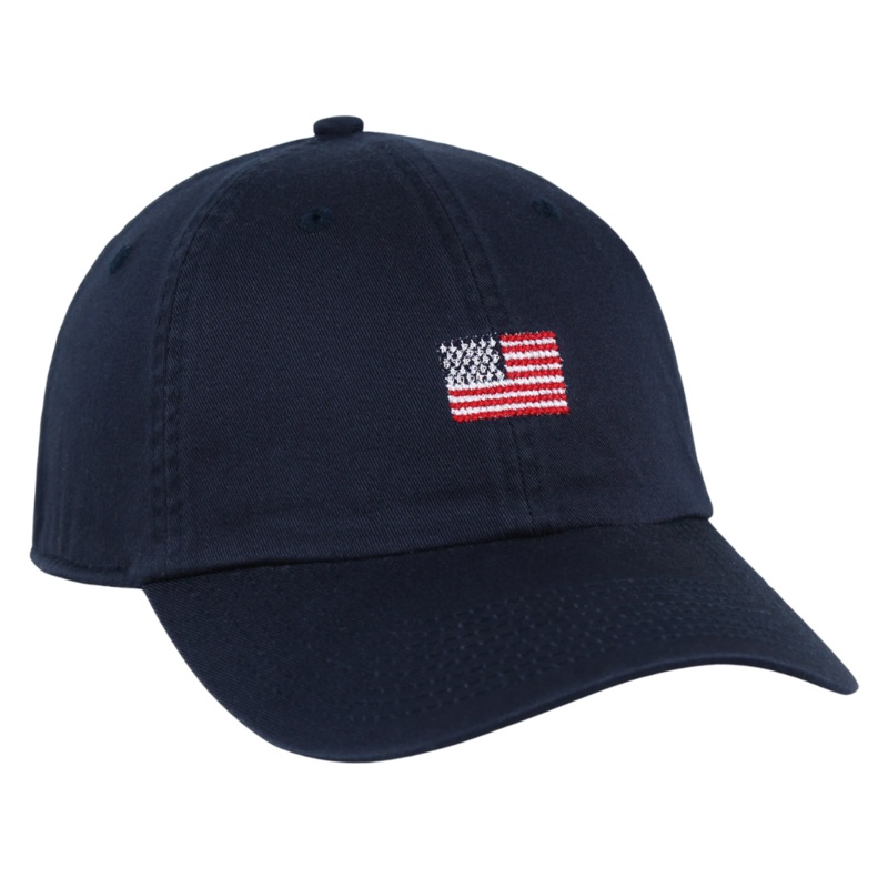 GOLF American Flag Needlepoint Hat