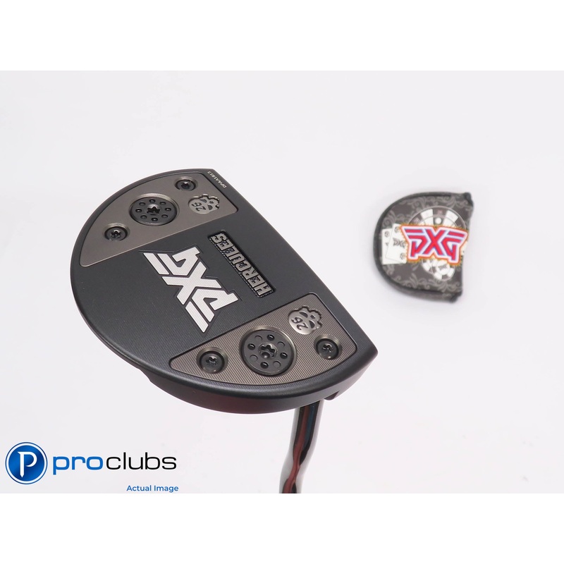 Mint PXG Custom Battle Ready HERCULES Double Bend 35″ PUTTER w/Cover 448620