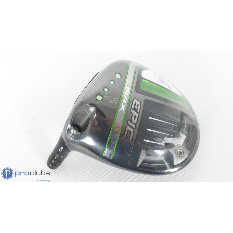 New! Left Handed Callaway Epic MAX 9.0* Driver -Head Only w/Adaptor- 308143