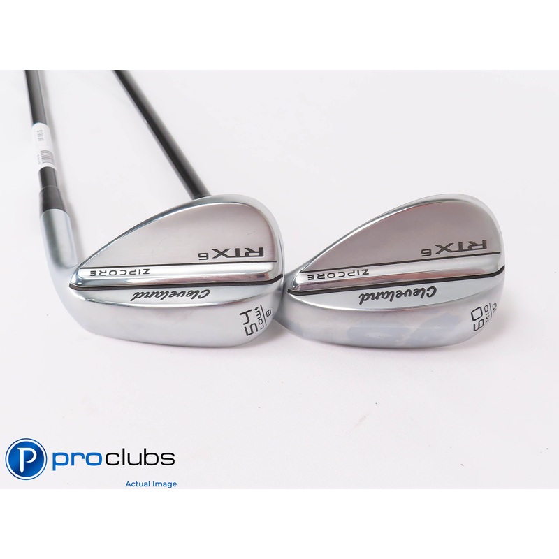 Nice Cleveland RTX6 Chrome 54*,60* WEDGE SET – MMT 125 TX-Flex Graphite 447438