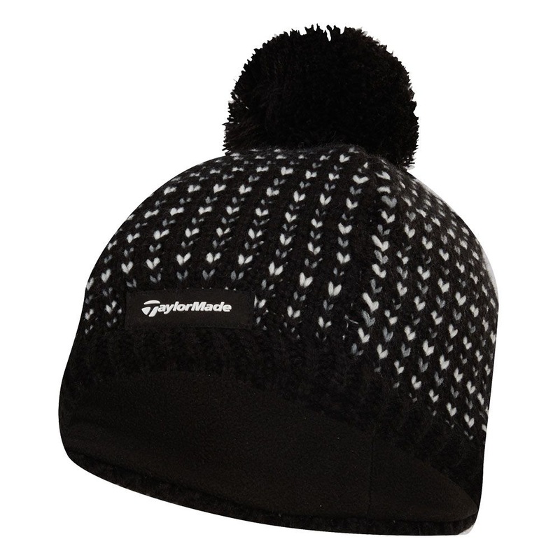 Taylormade Ladies Golf Winter Bobble Hat – Black