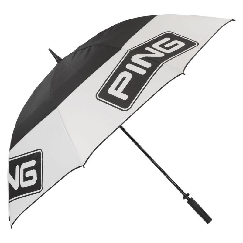 Ping 68″ Double Canopy Tour Golf Umbrella – Black/White