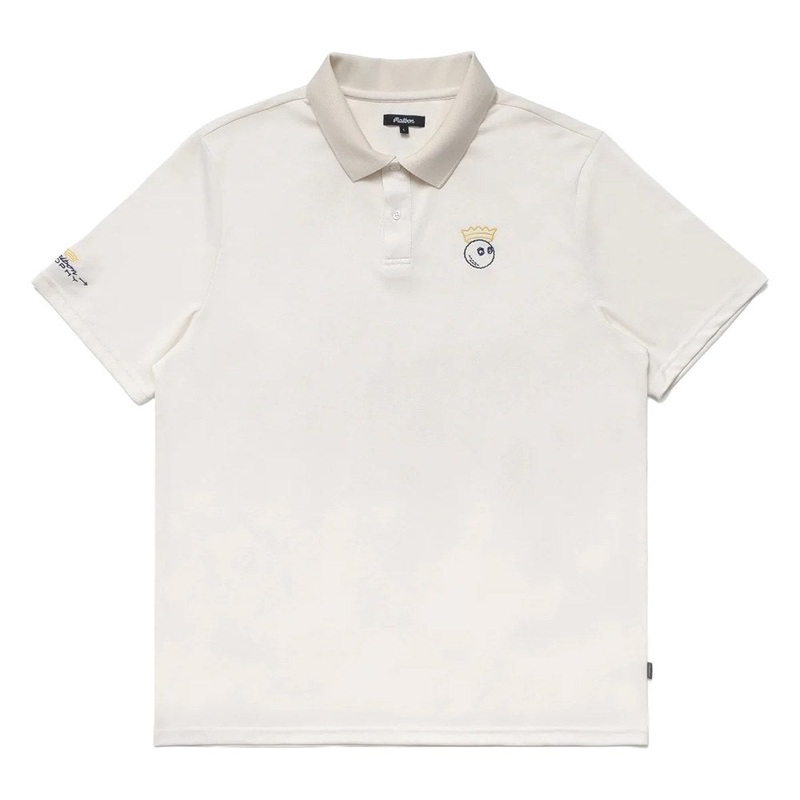 Malbon Trophy Performance Pique Golf Polo Ivory – FW24 Men