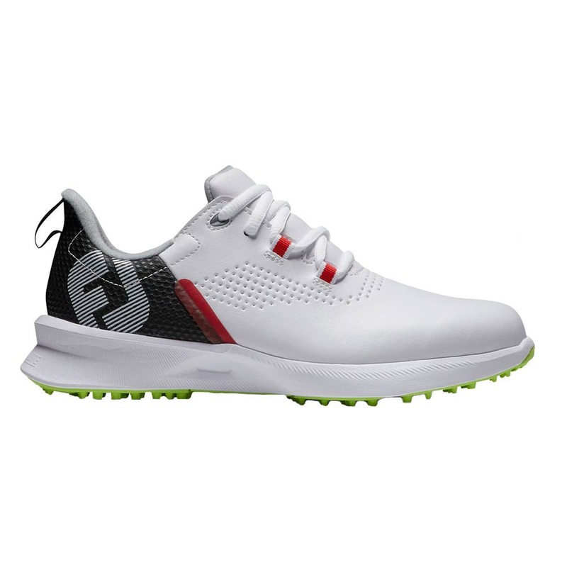 FootJoy FJ Fuel Junior Spikeless Golf Shoes Previous Season Style White/Black – 22 Boys