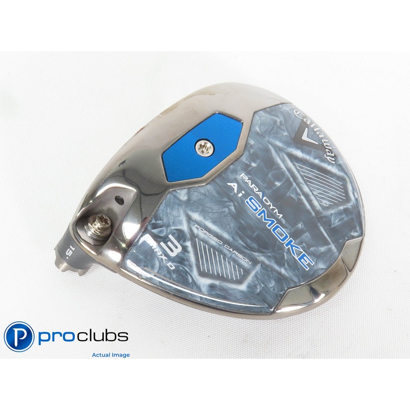 Left Handed Callaway PARADYM Ai Smoke MAX D 15* 3 Wood – Head Only – 434653