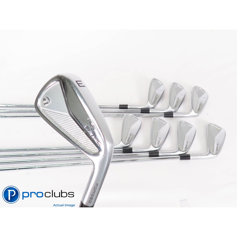 Nice TaylorMade ’23 P-7MC 3-PW IRON SET – KBS Tour Stiff Flex Steel +1/2″ 448671