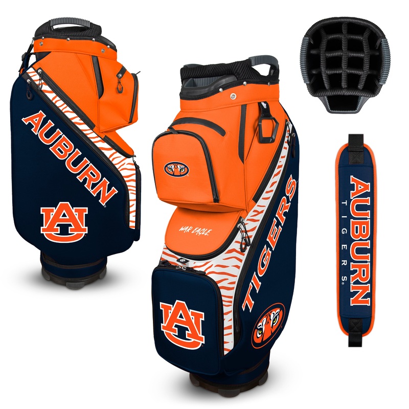 NCAA Team Effort Clubhouse Cooler Auburn Tigers Cart Bag