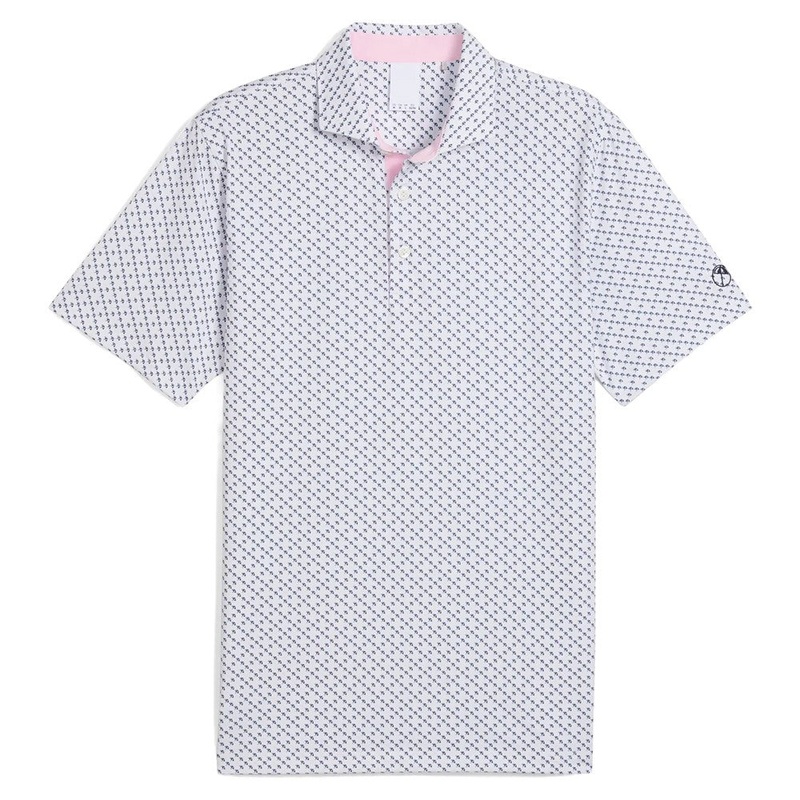 PUMA AP Micro Umbrellas Golf Polo White Glow – SS25 Men