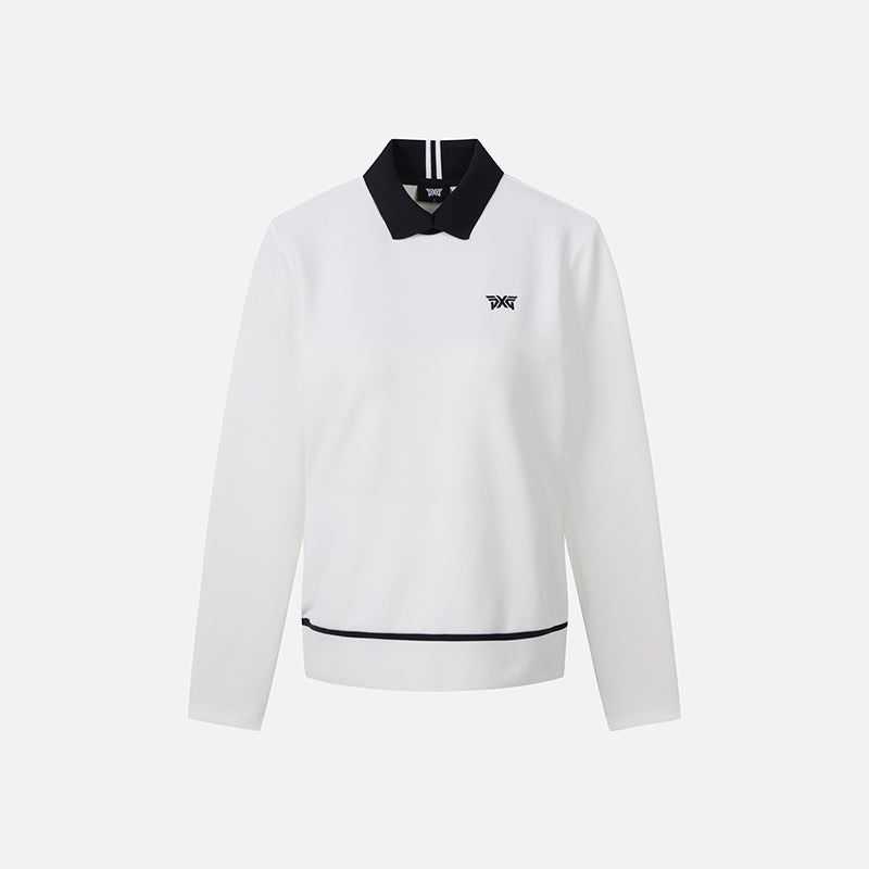 PXG KOREA 2024FW WOMEN WINTER COLLAR LS T-SHIRT