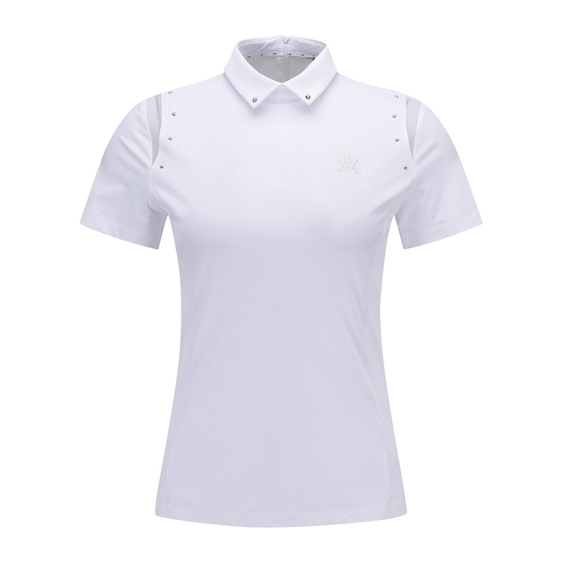ANEW GOLF WOMEN BEADS POINT SHORT T-SHIRT
