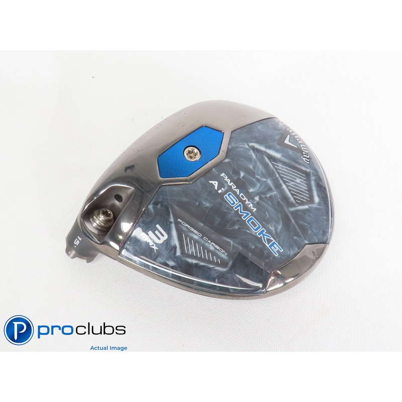 Excellent! Left Handed Callaway Ai Smoke MAX D 15* 3 Wood HEAD ONLY 440362