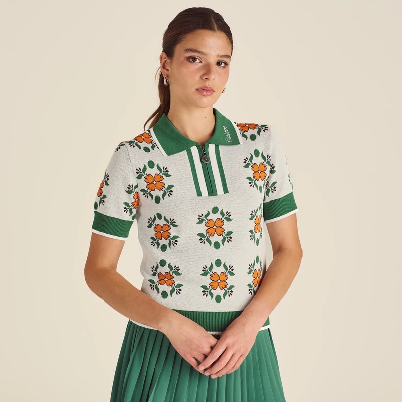 Malbon Golf Women Lucia Quarter Zip Polo