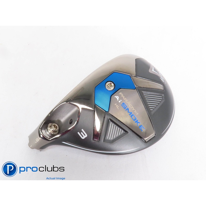 Excellent Left Hand Callaway PARADYM Ai Smoke HL 18* 3 Hybrid – Head Only 432236