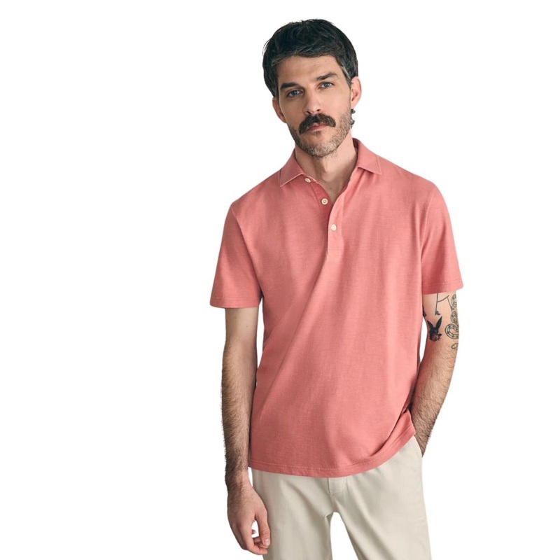 Faherty Men’s Sunwashed T-Shirt Golf Polo