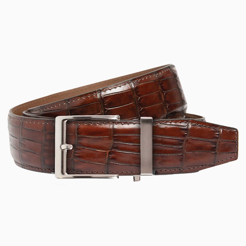 Nexbelt Crocodile Brown Luxury Belt 1.5″ [38mm]