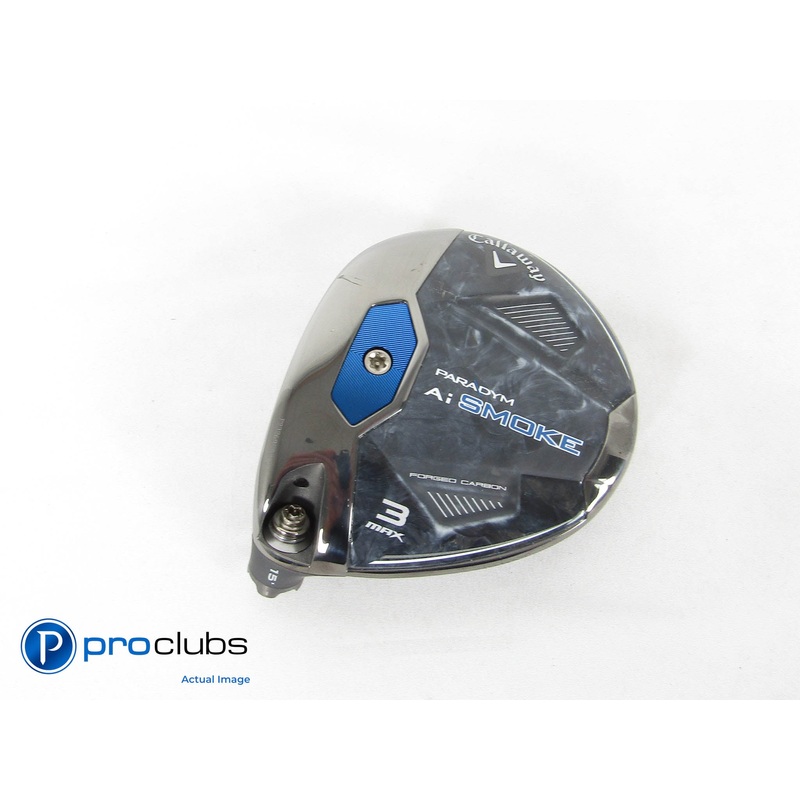 Excellent! Left Handed Callaway PARADYM Ai Smoke MAX 15* 3 Wood – Head – 431356