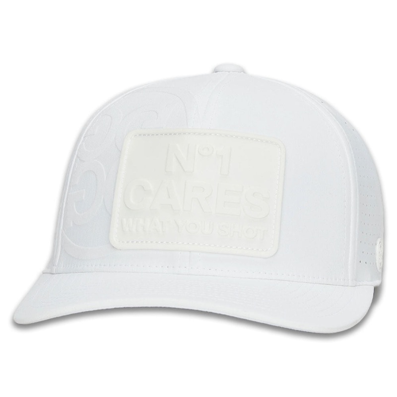 Gfore NO1 Cares Perforated Featherweight Tech Golf Cap Snow – FA24 Men