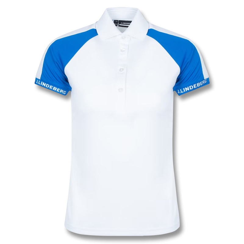 J.Lindeberg Perinne Golf Polo White – SS22 Women