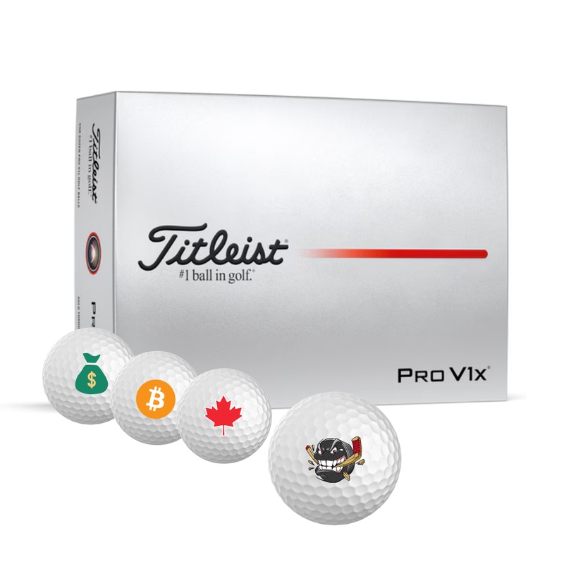 Special Symbol Custom Golf Balls – Unique Titleist Pro V1x