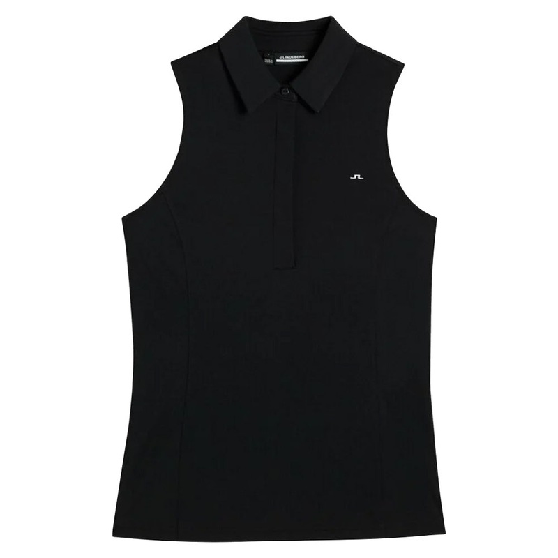 J.Lindeberg Dena Sleeveless Golf Polo Black – SS23 Women