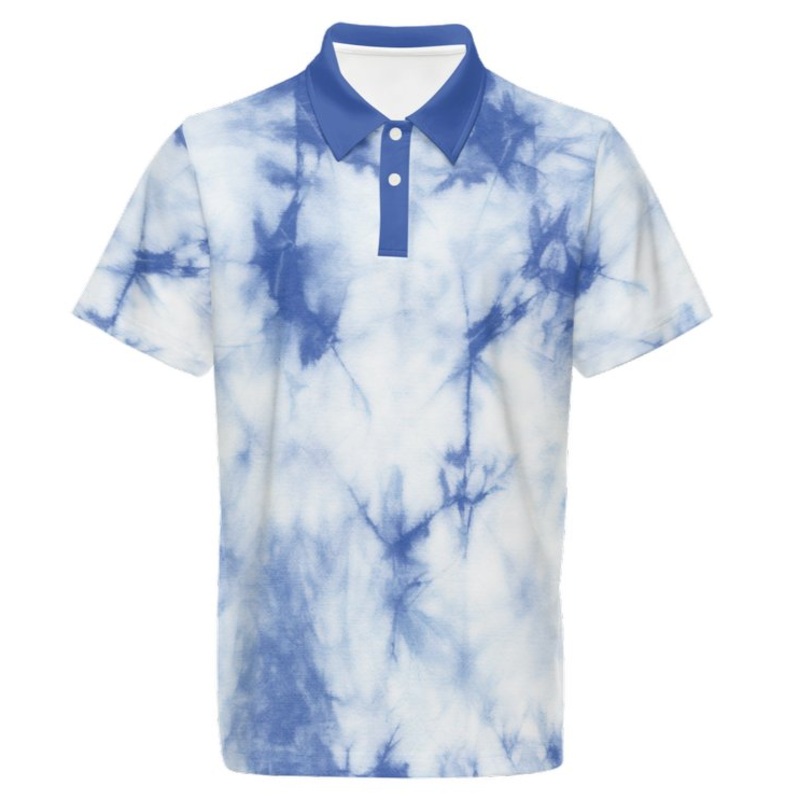 Men’s Tie Dye Stretch Golf Polo