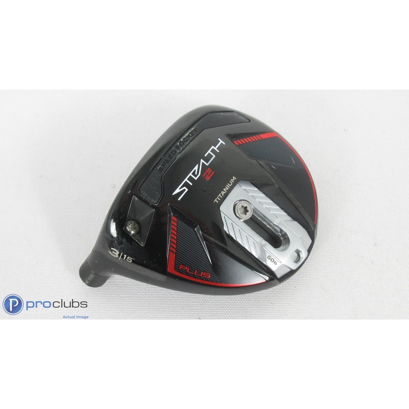 Nice! Left Handed TaylorMade Stealth-2 Plus 15* – 3 Wood – Head Only – 383733