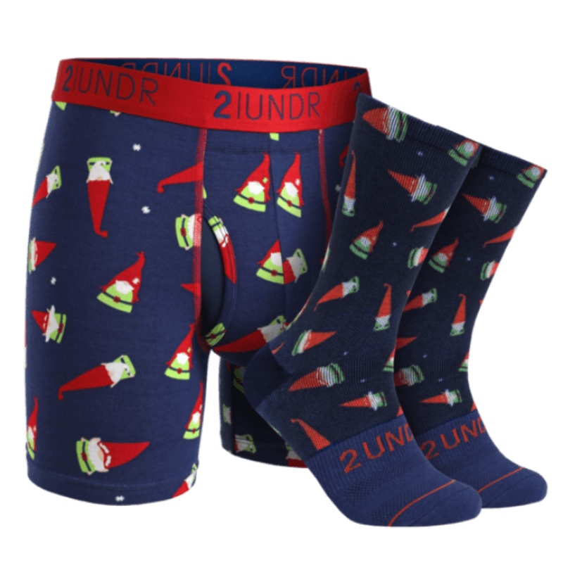 2UNDR SS Boxer Brief/Sock Pack – Gnomes