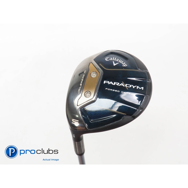 Ladies Left Handed Callaway PARADYM 18* 5 WOOD – Vista Pro 45 Ladies Flex 396333