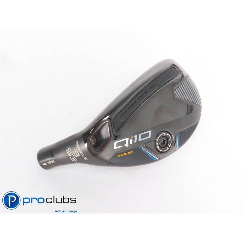 Left Hand TaylorMade Qi10 Tour Rescue 19.5* 3 Hybrid – Head Only – L/H – 429399