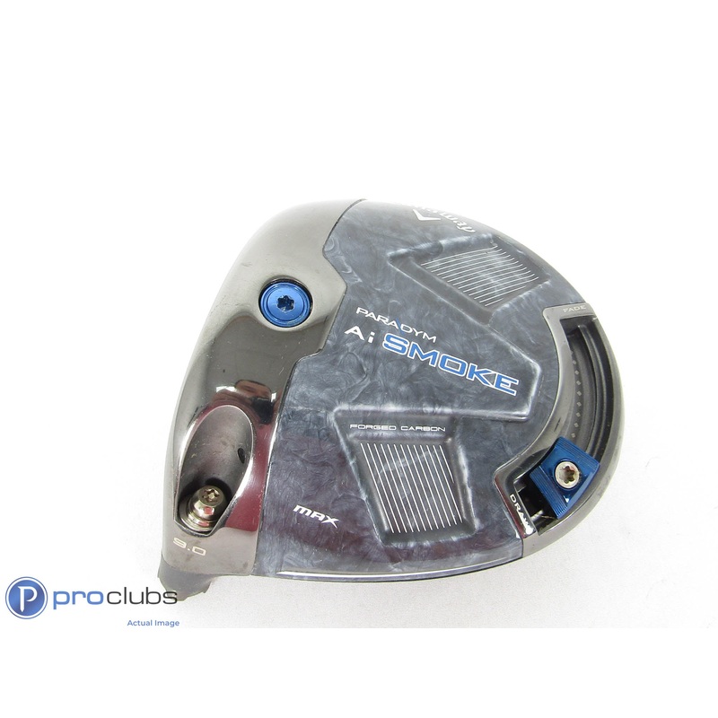 Left Handed! Callaway Paradym Ai Smoke MAX 9* Driver – Head Only – 435187