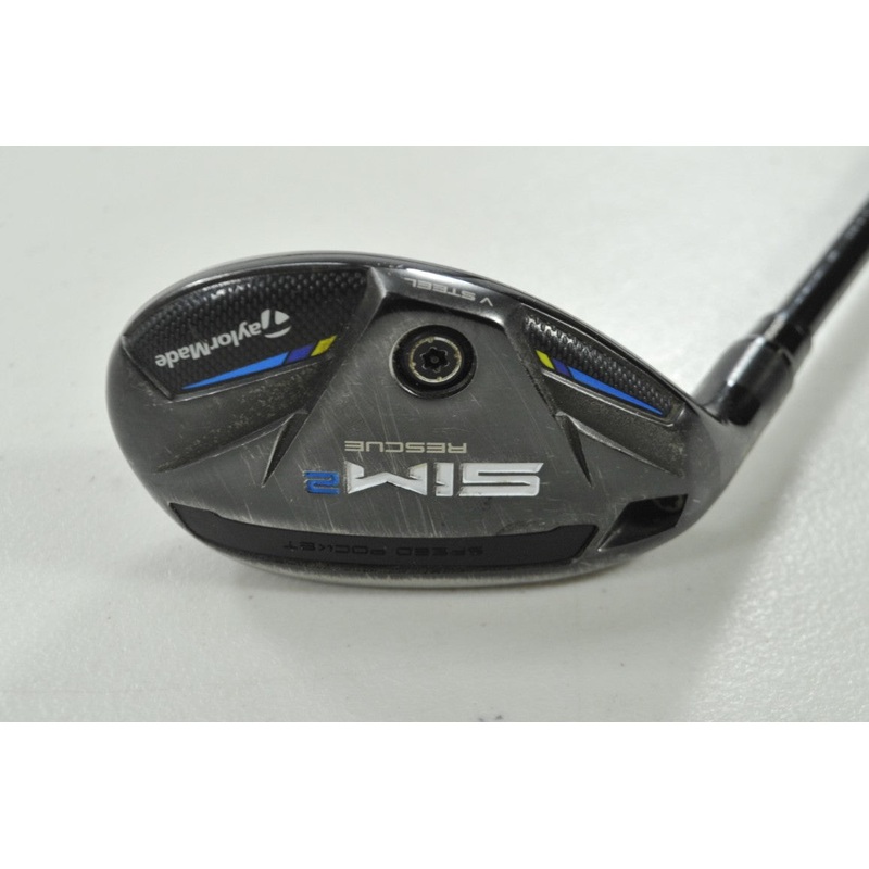 LEFT HANDED TaylorMade SIM2 Rescue 4-22* Hybrid Stiff Flex Graphite #198239