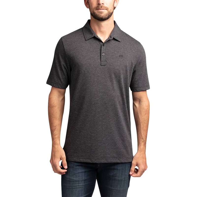 TravisMathew The Zinna Golf Polo Heather Black – FW24 Men