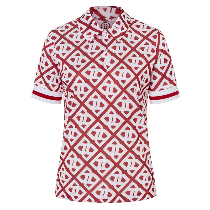 Bogner Calysa Golf Polo Red/White – SS24 Women