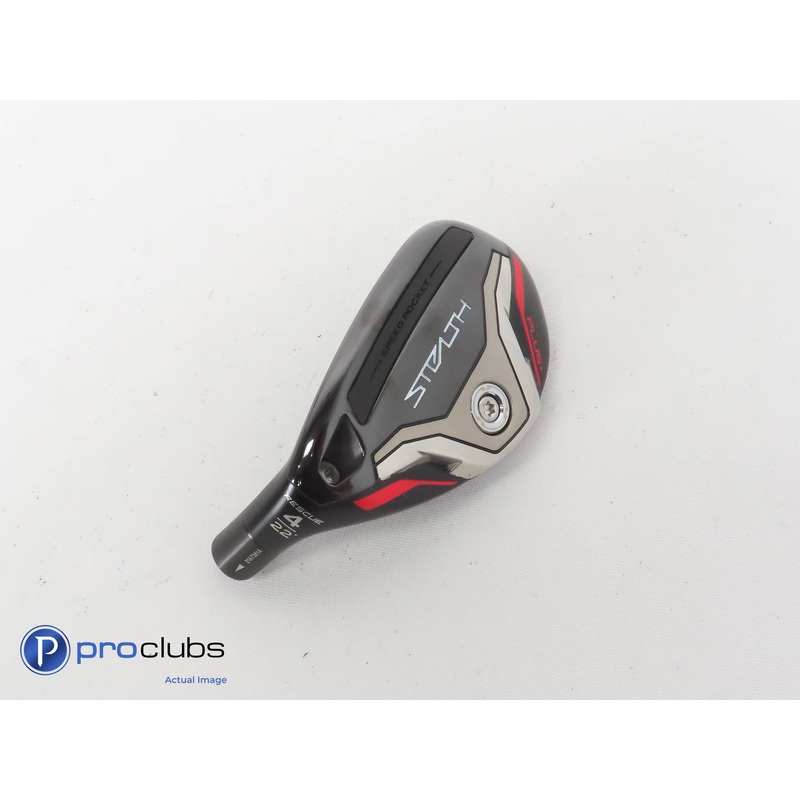 Nice! Left Handed TaylorMade Stealth Plus+ Rescue 22* 4 Hybrid Head Only 343773