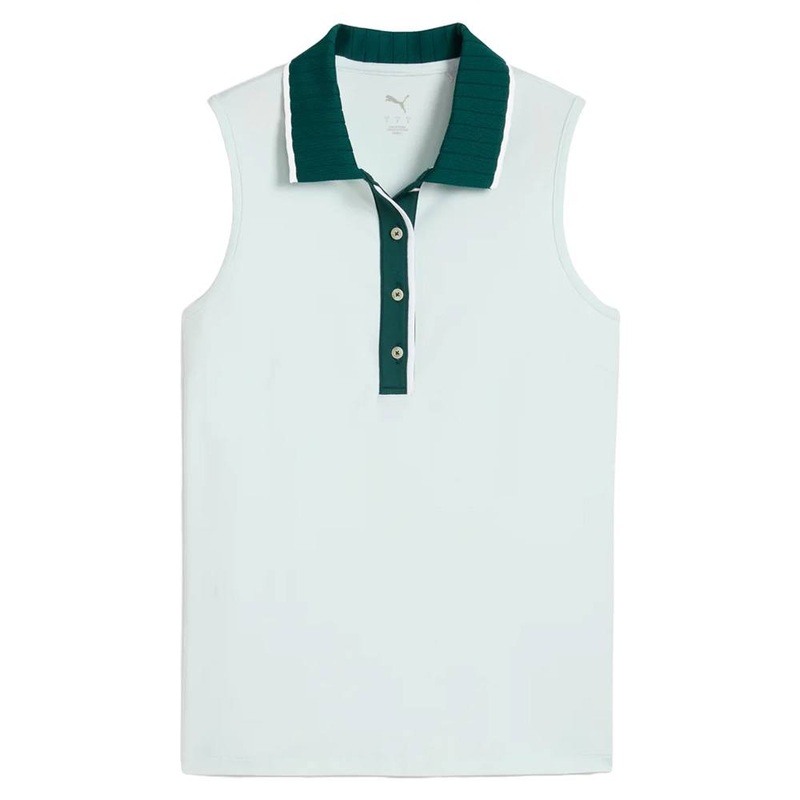 PUMA CLOUDSPUN Bridges Sleeveless Golf Polo Peaceful Blue – SS25 Women