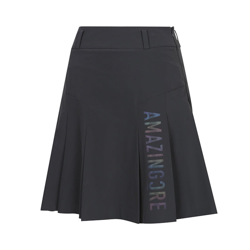 AMAZINGCRE WOMEN UTILITY LONG PLEATED SKIRTS