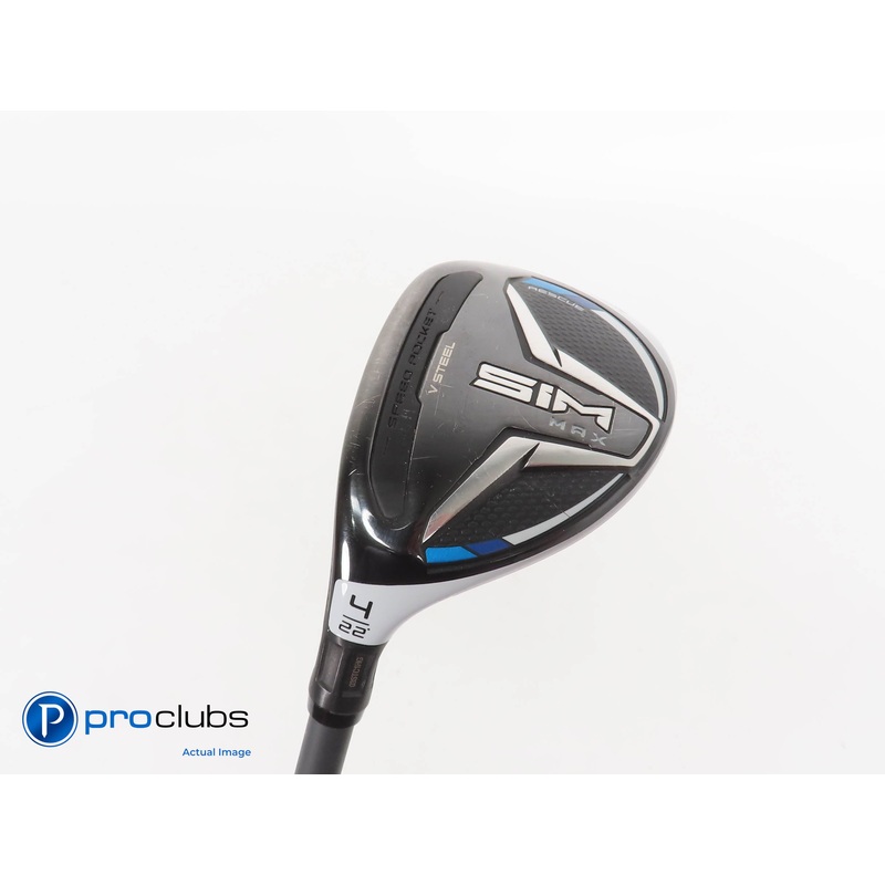 Left Handed TaylorMade SIM MAX 22* 4 Hybrid – Fujikura Pro73 Regular Flex 322149