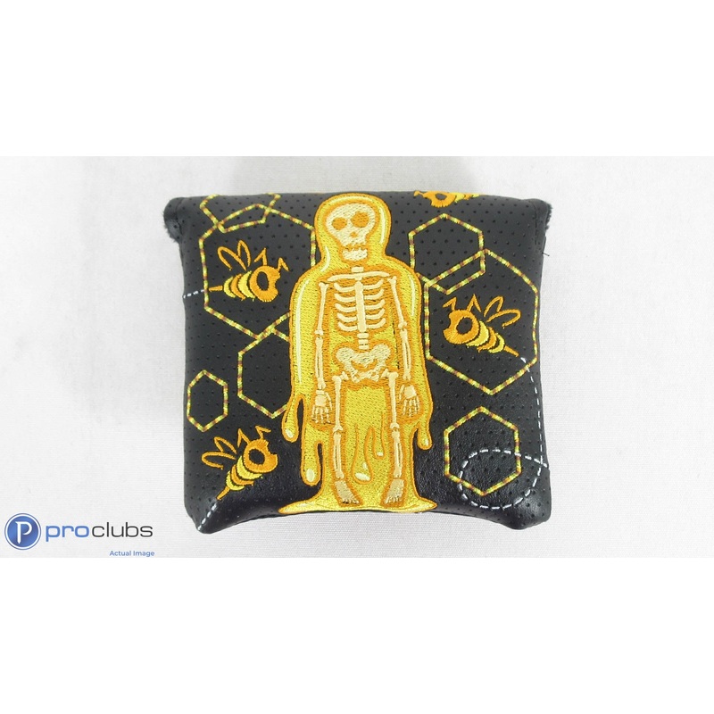 RARE! Bettinardi Honey Covered Skeleton Mallet Putter Headcover- 401018
