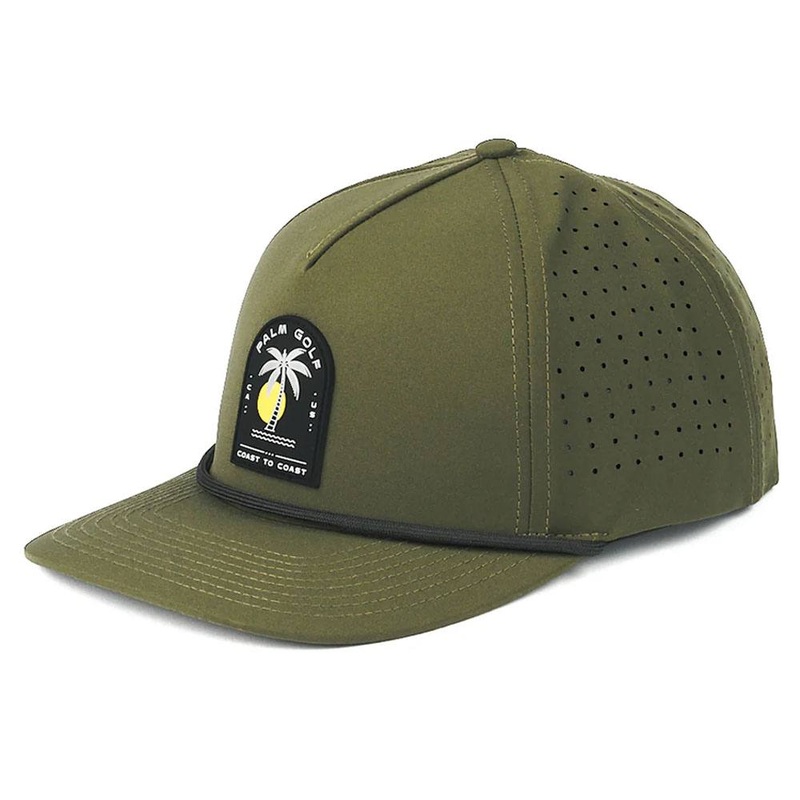 Palm Golf Coast to Coast Snapback Golf Cap Olive – SS24 Men