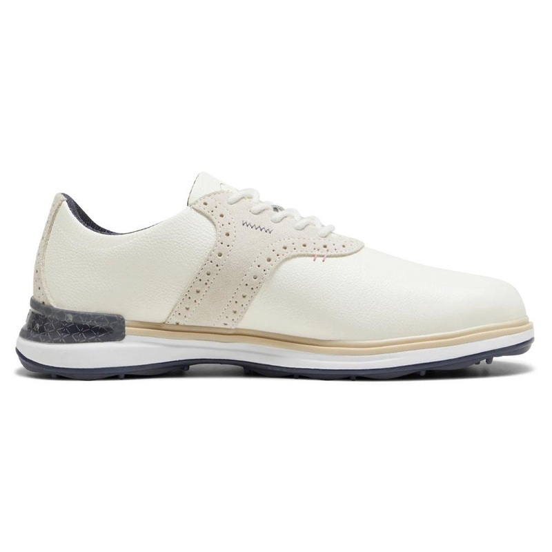 PUMA X Arnold Palmer Avant Spikeless Golf Shoes Warm White/Deep Navy/Pale Pink – 24 Men