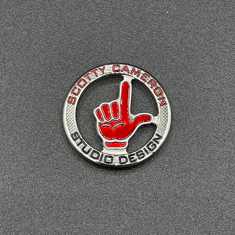 Scotty Cameron 2021 Studio Design Black/Red Ball Coin Marker