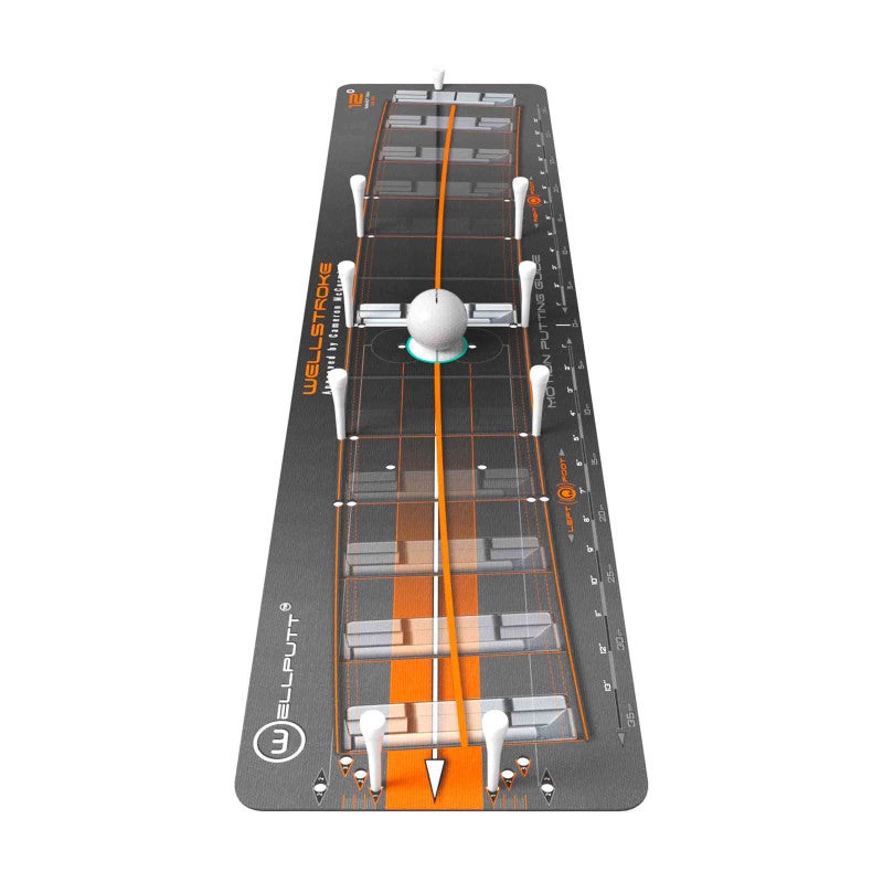 WellPutt Wellstroke Practice Golf Putting Mat