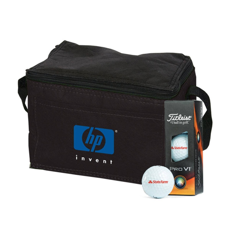Custom Logo Titleist Golf Ball and Cooler Combo