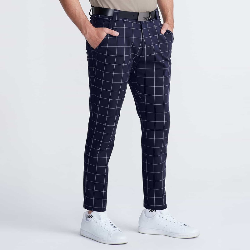 Men’s Windowpane Slim Trousers