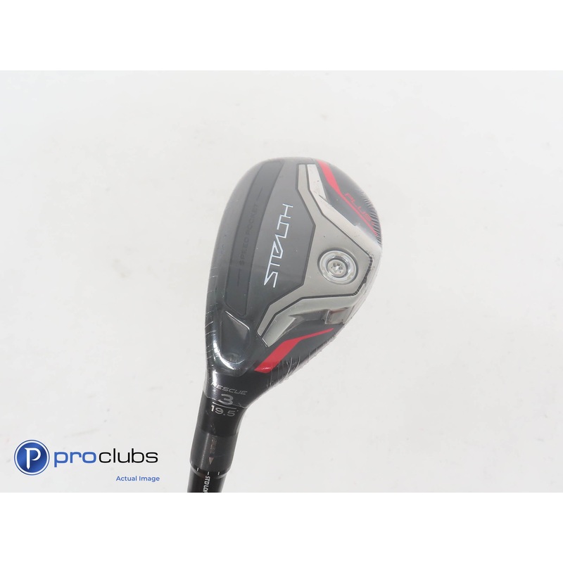 New! Left Handed TaylorMade Stealth Plus+ Rescue 19.5* 3 Hybrid – Stiff – 359299