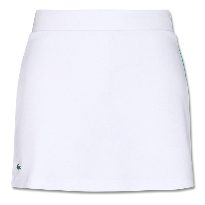 Lacoste Jupe Golf Skirt White/Palm Green/Navy Blue – 21 Women