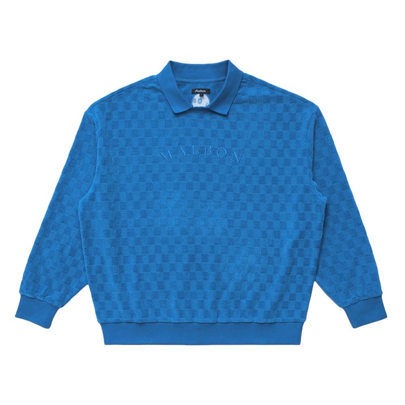 Malbon Yukon Fleece Golf Sweater Royal – FW24 Men