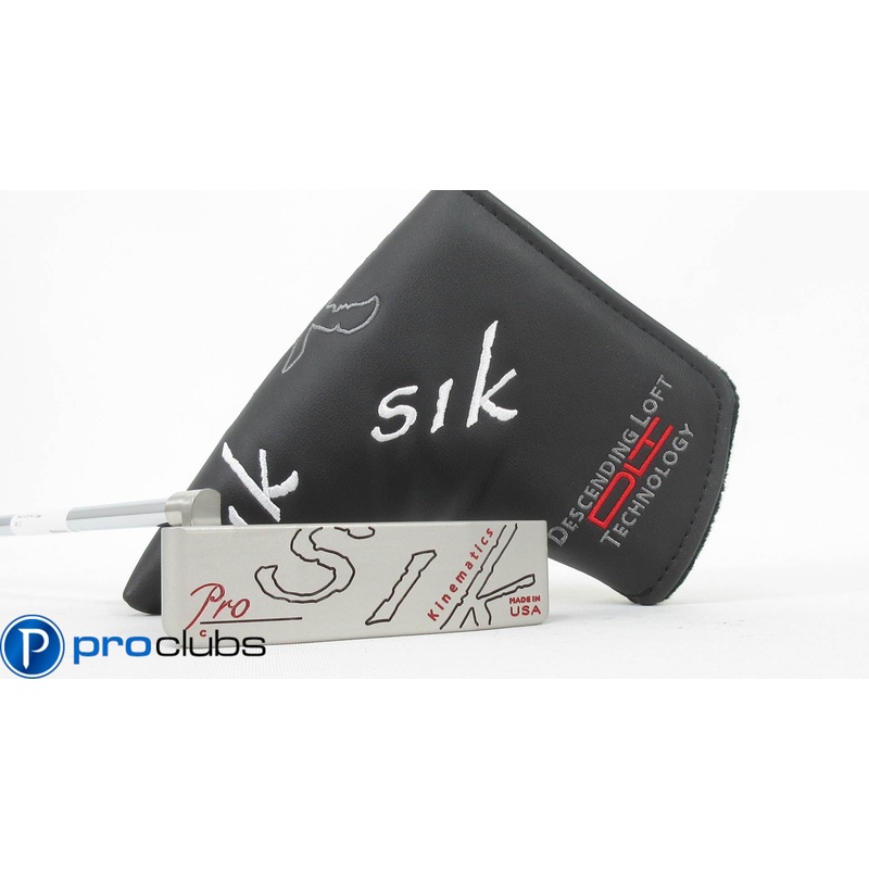 NEW LEFT HANDED SIK PRO C-SERIES PLUMBERS NECK PUTTER 34″ w/HEADCOVER #368350