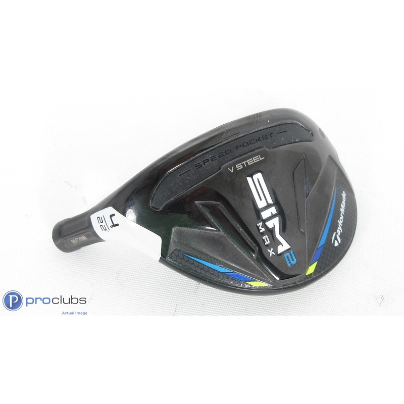 Nice! Left Handed TaylorMade SIM-2 Max Rescue 22* 4 Hybrid -Head Only- LH 297951